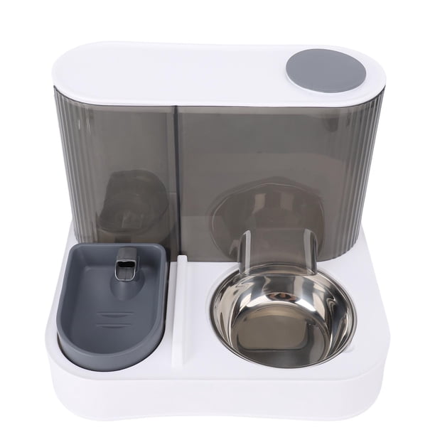 Alimentador De Comida Para Gatos Y Dispensador De Agua, Alimentador Automático Para Gatos Que Ahorra Espacio A Prueba De Fugas Para El Hogar