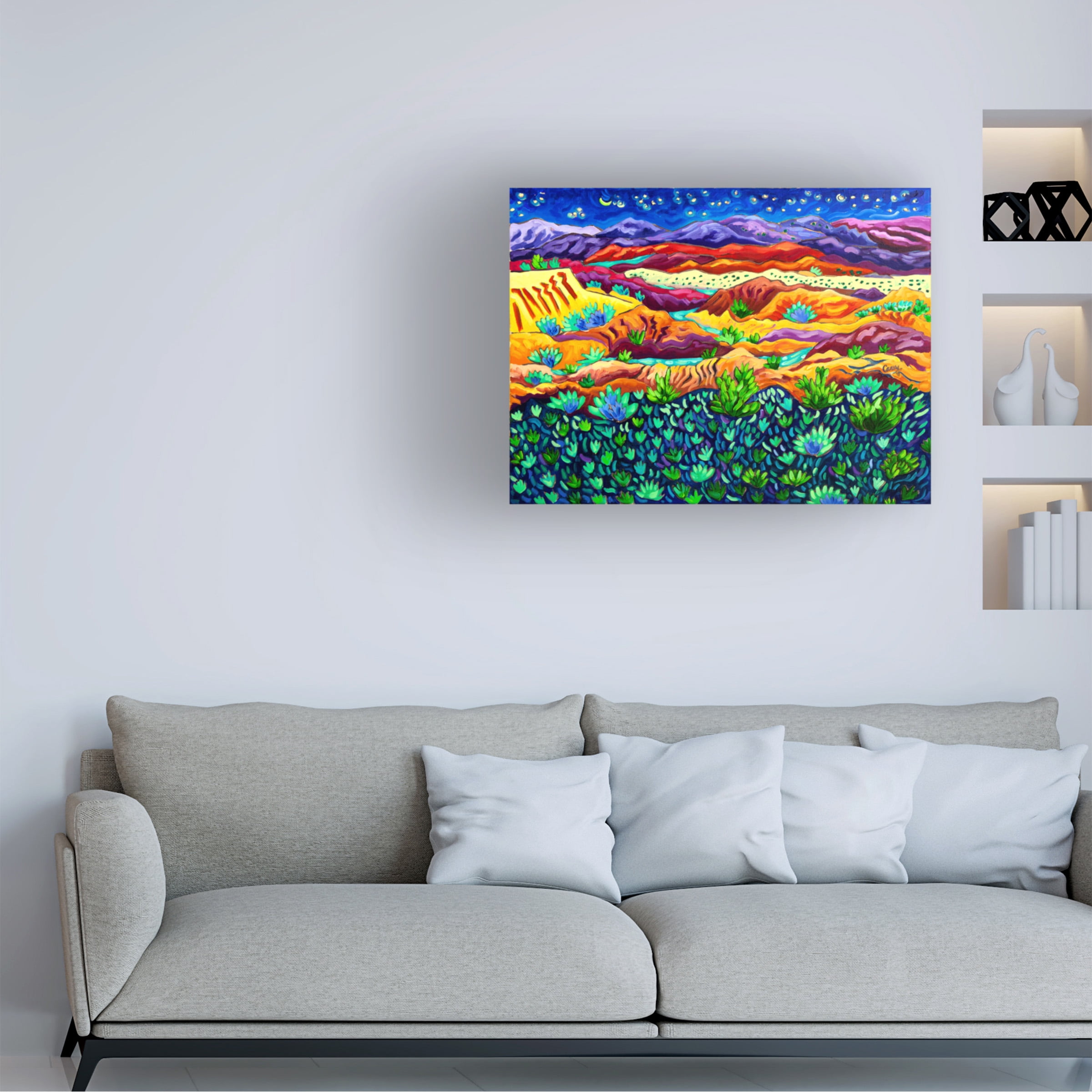 Cathy Carey 'Patterns of Night' Canvas Art