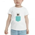 thumbnail image 2 of Boston Terrier Pockets Cute Toddler Tshirts for Boys Girls (White, 3T), 2 of 5