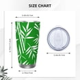 thumbnail image 4 of Lsque Bamboo Pattern 20oz Car Cup with Lid and Straw, Insulated Coffee Cup with Straw Topper, Spill Proof Travel Coffee Mug, Stainless Steel Tumble-Straw Three-piece Set, 4 of 8