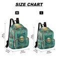 thumbnail image 3 of JIALIOU Mini Backpack Purse for Women Quilted Casual Daypack Small Travel Shoulder Bag, Abstract Teal Geometric, 3 of 7