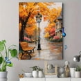 thumbnail image 4 of Qisvanset Autumn Park Street Lamp Canvas Wall Art 15.75x11.81 Inches, 4 of 8