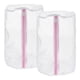thumbnail image 1 of Uxcell 2Pack 8.7x13Inch Bolsa de Lavandería Cilíndrica de Malla Fina para Lavado de Zapatos, Blanco/Rosa, 1 of 6
