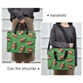 thumbnail image 6 of FORMRS 16" Laptop Bag Carrying Sleeve Case with Handle Travel Shoulder Briefcase, American Footballs, 6 of 8