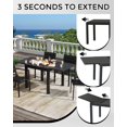 thumbnail image 6 of Huisuilinss Expandable Patio Dining Table For 4-6 Persons,Aluminum Slat Frame Expandable Patio Table,Metal Outdoor Table,Bistro Rectangular Table For Backyard Deck Porch,1PCS,Chairs Not Included, 6 of 7