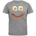 thumbnail image 1 of Mr. Happy T-Shirt Adulte Gris Smiley Face Bacon And Eggs, 1 of 1
