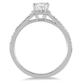 thumbnail image 2 of SZUL Women's 1 Carat TW Princess Cut Diamond Engagement Ring in 14K White Gold (J-K-L Color, I2-I3 Clarity), 2 of 4