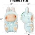 thumbnail image 2 of Cases for Blind Box Doll | LBU Have a Seat Clear Plastic Box with Keychain & Anti-Loss Silicone Strap Dustproof Scratch-Resistant Case Cover, Collectible Storage Case, 2 of 8