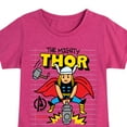 thumbnail image 3 of Marvel Thor - Doodle - Toddler and Youth Girls Fitted Short Sleeve Graphic T-Shirt, 3 of 5