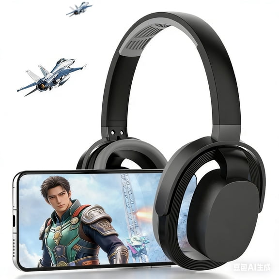 Wireless Over Ear Headphones Bluetooth 5.4 Headsets Lightweight,Open Ear Hollow Earphone for Computer Laptop,Hi-Fi Stereo Music Headsets Low latency Gaming Headphone HD Calls,Suit for Women Men Sport