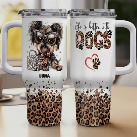

Personalized Dog Tumbler with Wirehaired Pointing Griffon Dog’s Name – Custom Travel Coffee Cup 40oz Travel Coffee Cup Gift for Mother s day Father s day Christmas BDeWcX