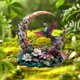 thumbnail image 3 of Estaca de colibrí para jardín | Tapón de tierra acrílico 2D para decoración de exteriores | Diseño de castillo para jardín, ideal para patios y jardines, 3 of 4