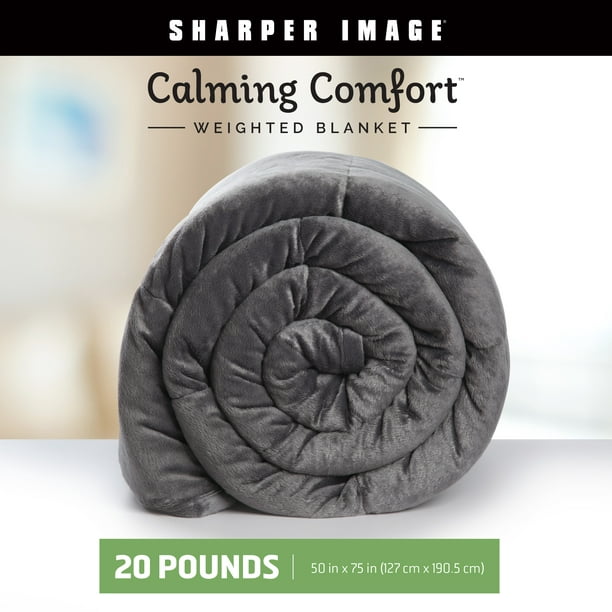 Calming Comfort Weighted Blanket by The Sharper Image, 20 lbs, As Seen