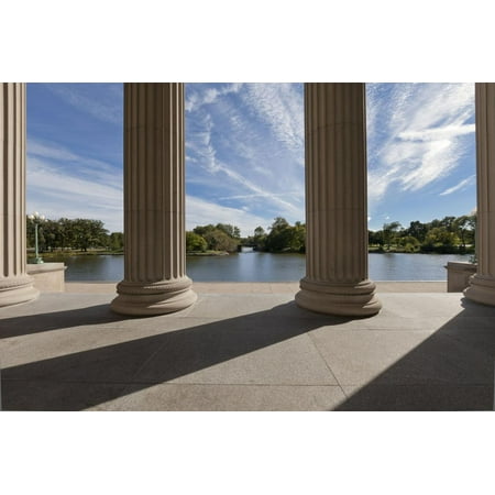 - The South Portico of the Museum of Science and Industry Print Wall Art