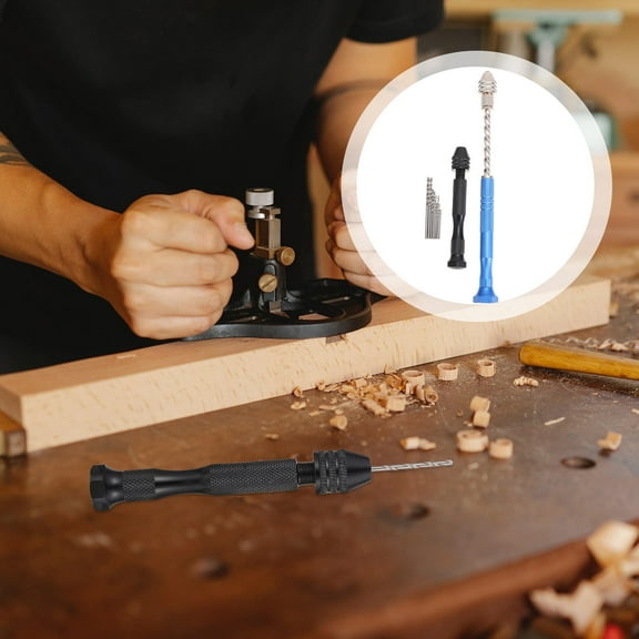 HOOWIFFY  1 Set Steel Hand Drills for Bead Jewelry Making Mini Drill Crafts