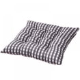 thumbnail image 3 of Bisitoy Square Plaid Tufted Seat Cushion 15.75 x 15.75 Inch Thick Chair Pad Soft Comfort Chair Cushion for Dining Chair, Office Chair, Sofa, 3 of 4