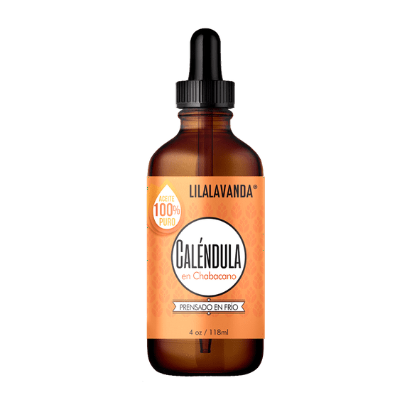 Aceite de Caléndula orgánico. Hidratación profunda para toda la familia. 100% puro, macerado en aceite de chabacano. Ideal para masajes y cuidado de la piel. Descubre sus beneficios naturales – 118ml