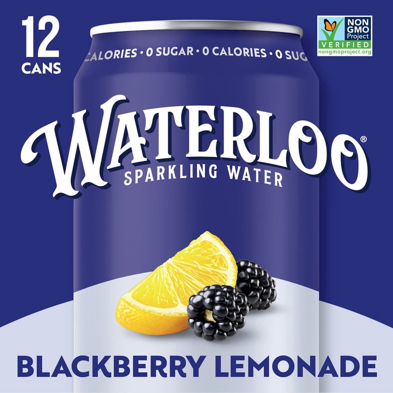 Waterloo Blackberry Lemonade Sparkling Water, 12 fl oz, 12 Pack photo 5