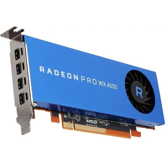 Restored AMD Radeon Pro WX 4100 4GB 128-bit GDDR5 PCIe 3.0 x16 Low Profile Workstation 4K Video Card GPU Refurbished