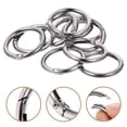 thumbnail image 4 of CHUANK 10pcs Flat Key Rings Metal Split Circles Key Chain Making Rings DIY Circle Rings, 4 of 7
