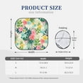 thumbnail image 2 of Kdxio Tropical Flowers Print 2-Piece Sun Shade Front Windshield - Foldable Car Front Window Sunshades For Most Sedans Suv Truck, 2 of 6