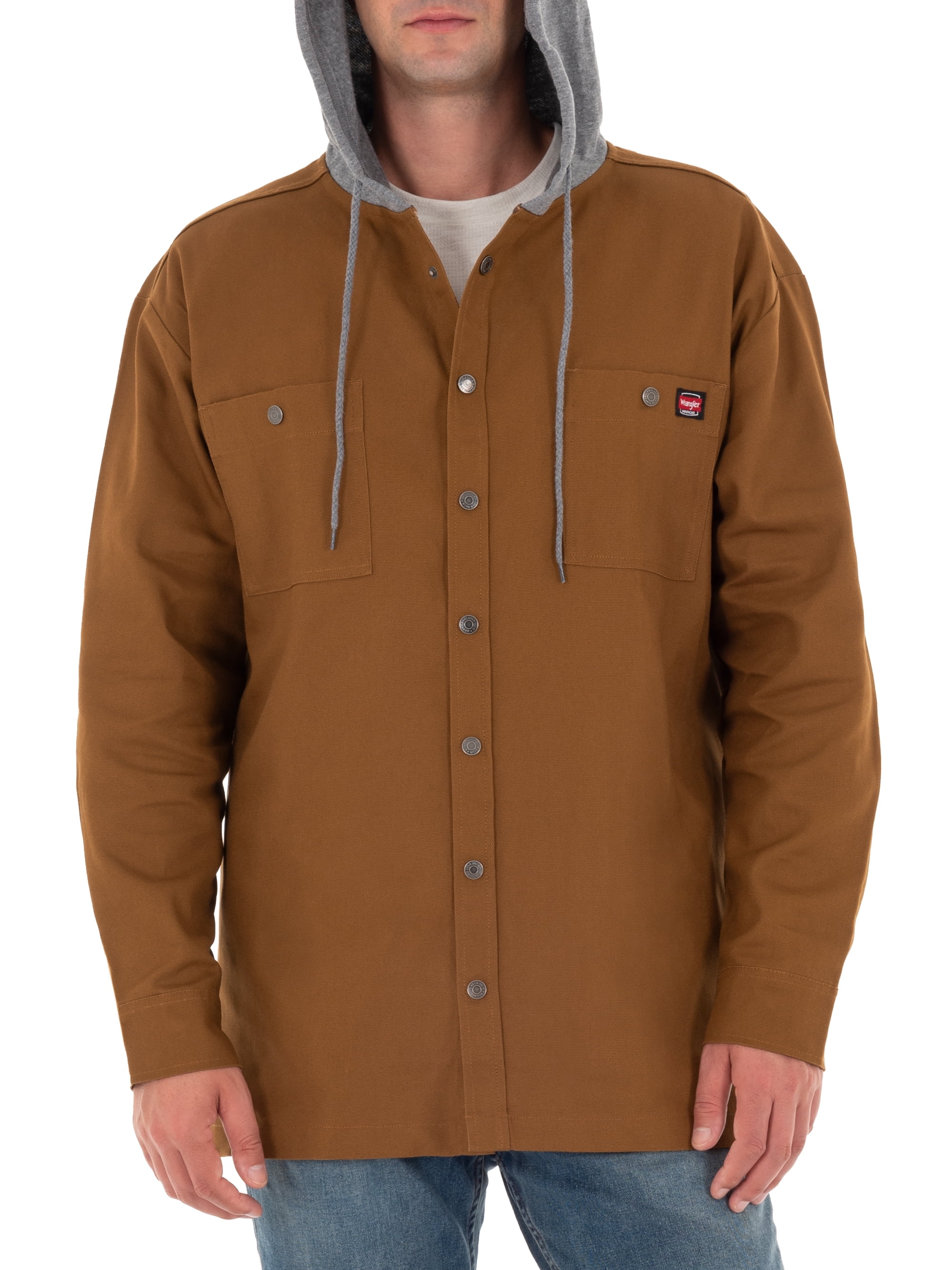 Susteen heuvel Rusteloos Wrangler Men's Unlined Shirt Jacket - Walmart.com