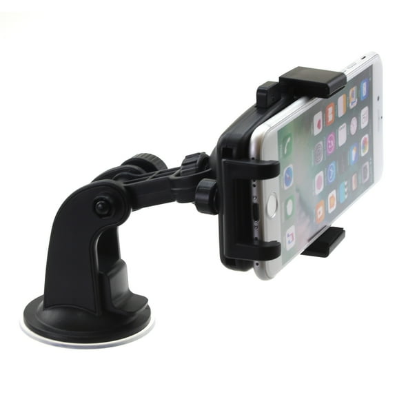 Windshield Car Mount for T-Mobile REVVL 5G/4/Plus Phones - Holder Glass Cradle Swivel Dock Suction P8V Compatible With T-Mobile REVVL 5G/4/Plus Models