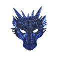 thumbnail image 2 of Máscara facial de Halloween Yinane Decoración de dragón azul para adultos y niños Cubierta facial, 2 of 8