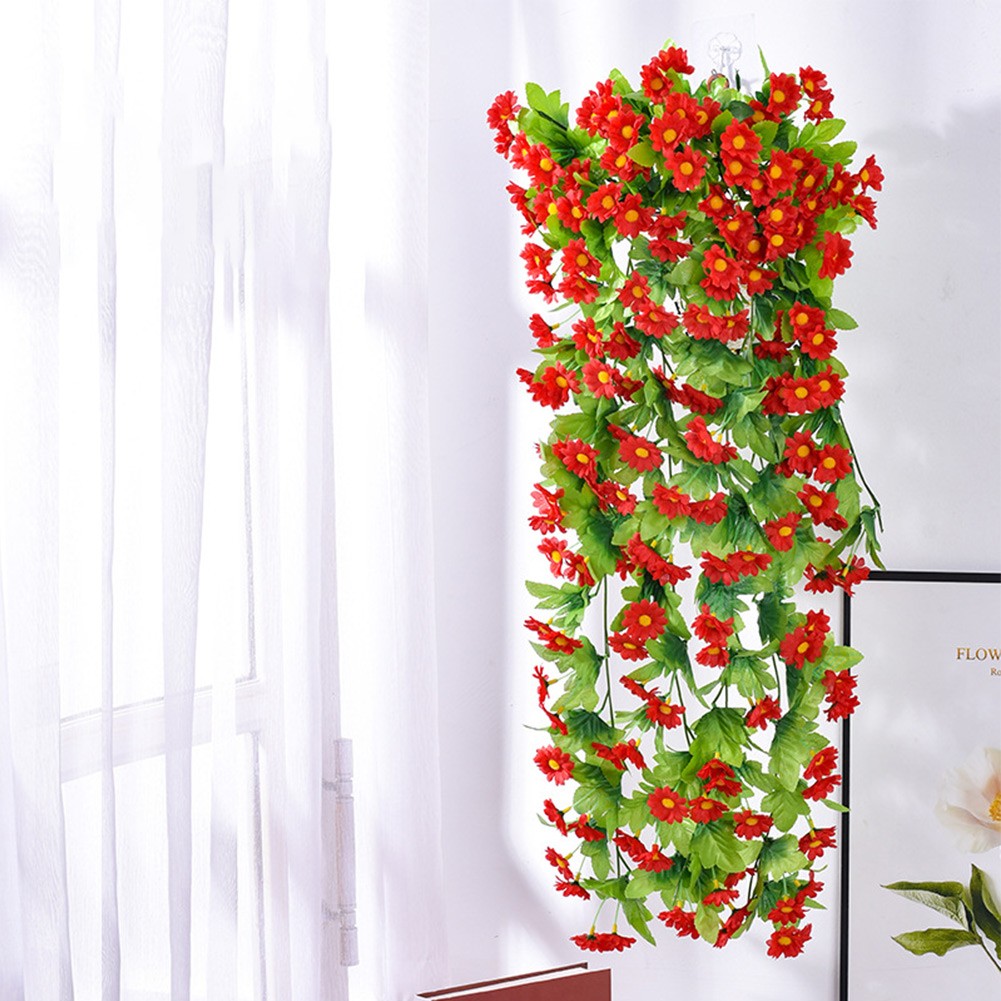 Artificial Fake Hanging Silk Flowers Vine Plant Fake Plant Flower Garden Decor