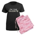 thumbnail image 5 of CafePress - I'm The Favorite Pajamas - Women's Short Sleeve Print T-Shirt and Pants Dark Cotton Pajama Set, 5 of 7