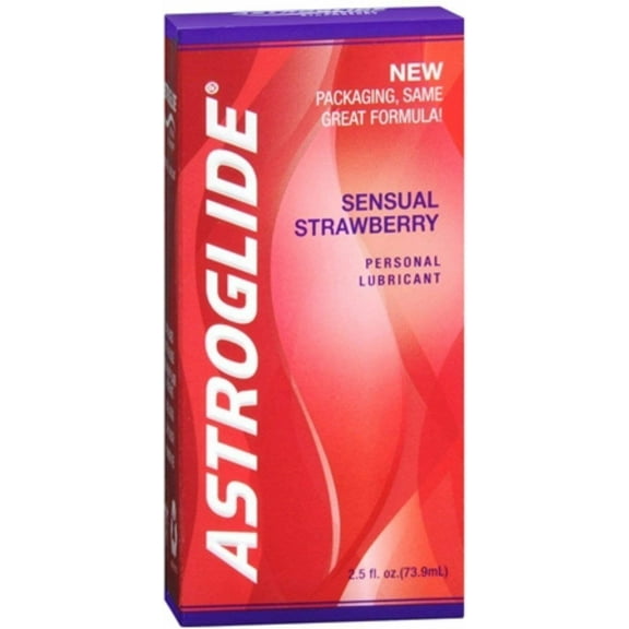 Astroglide Personal Lubricant Sensual Strawberry 2.50 oz (Pack of 3)