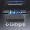 thumbnail image 1 of Caja de disco duro portátil USB3.0 para disco duro externo SATA 1/2/3 de 3,5 pulgadas, 1 of 7