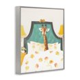 thumbnail image 2 of Stupell Industries Bohemian Good Morning Giraffe in Bed Gray Framed Giclee Art, 16 x 20, by Leah Straatsma, 2 of 8