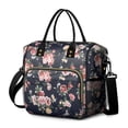 thumbnail image 1 of Floral and Skull Pattern Insulated Tote - Waterproof Cooler Bag for Daily Use, 1 of 6