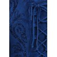 thumbnail image 6 of Sakkas Marigold Embroidered Fairy Dress - Navy - 1X/2X, 6 of 6