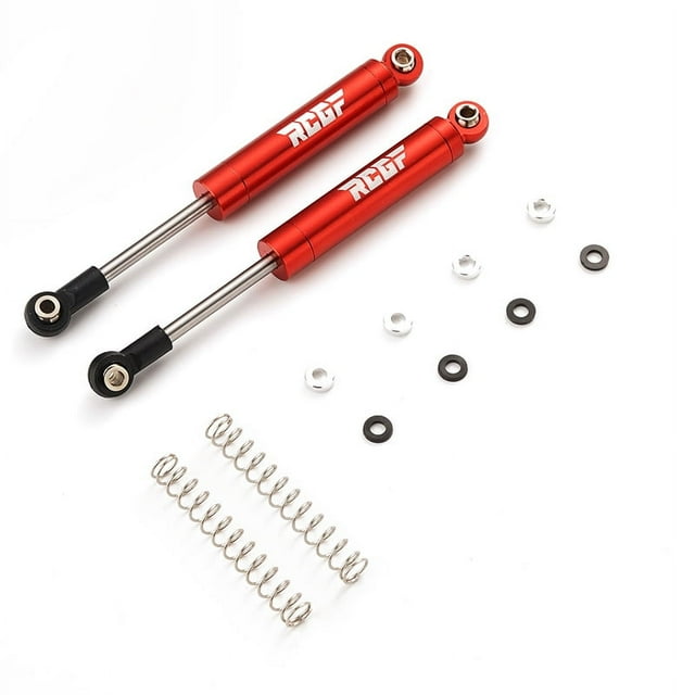 Amortiguador trasero delantero Vogacara aleación de aluminio para 1/10 TRAX-4 RC Rojo