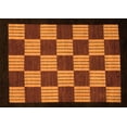 thumbnail image 1 of Ahgly Company Indoor Rectangle Checkered Orange Modern Area Rugs, 2' x 5', 1 of 4