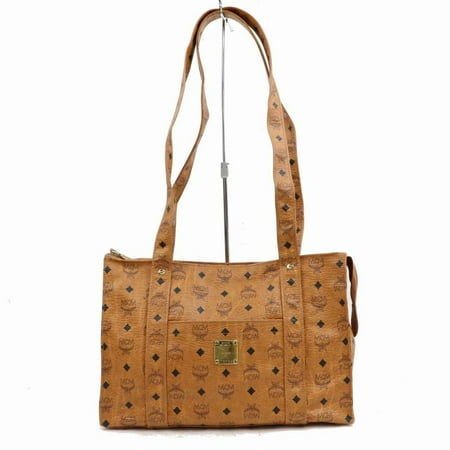 - Cognac Monogram Visetos Book Tote with Long Straps 870472 Brown Coated Canvas Shoulder Bag