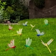 thumbnail image 2 of Secfreeship 24 Pieces 3D Dragonfly Garden Decor Dragon Fly Garden Stakes Dragonflies Garden Ornaments Patio Decoration Dragonfly Stakes with Sticks, 4 Colors, 2 of 9