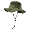 thumbnail image 2 of Gelikeya Solid Color Toddler Baby Bucket Hats for Kids Protective Beach Hat Kids Camping Fishing Hat for Boy (Z03-Green, 6-14 Years), 2 of 5