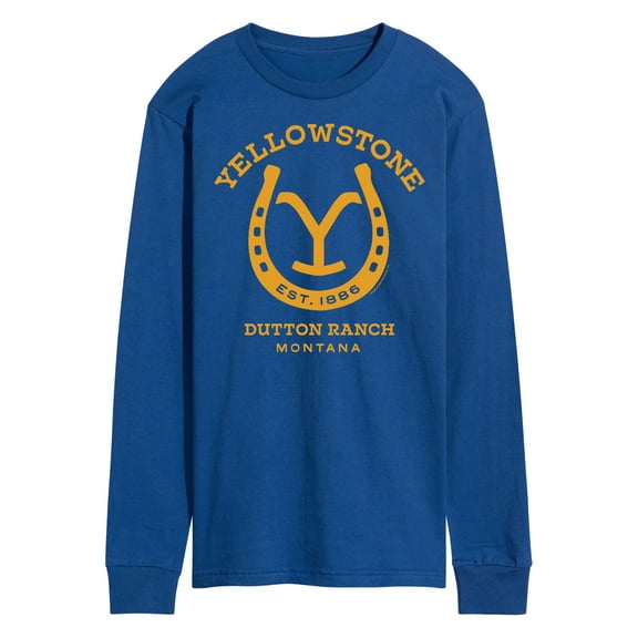 Yellowstone - Horseshoe Lockup - Men's Long Sleeve T-Shirt
