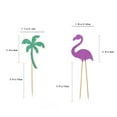 thumbnail image 3 of 12pcs Hawaii Cake Tooper Flamingo Pineapple Coconut Tree Cake Picks for Luau Beach Party, 3 of 7