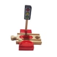 thumbnail image 1 of Kids Wooden Train Accessories Building Play Set Toy Crossroad, 1 of 9