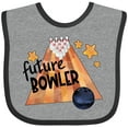 thumbnail image 3 of Inktastic Future Bowler Bowling Ball and Pins Boys or Girls Baby Bib, 3 of 4