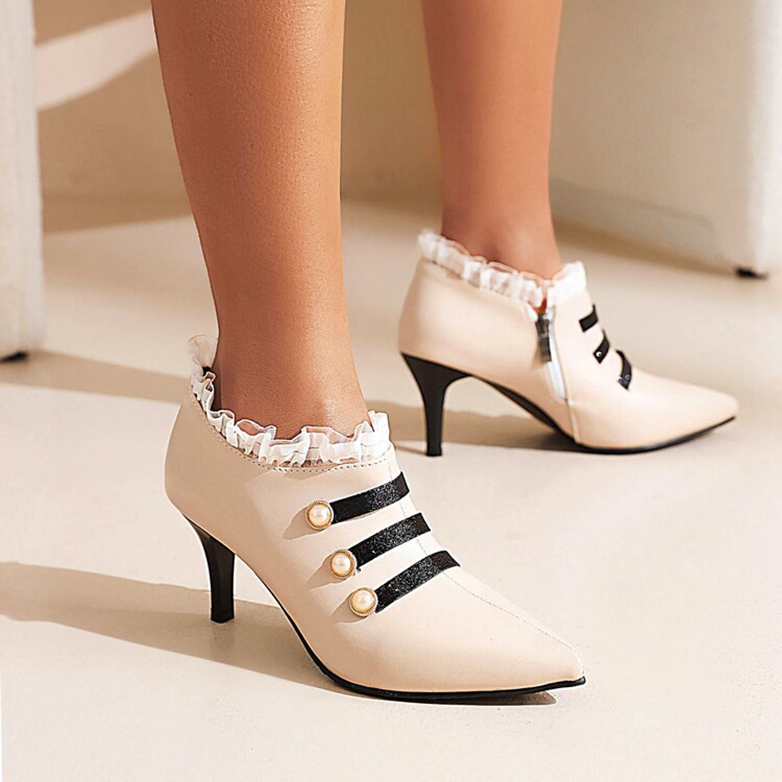 Size 4.5-12.5 Womens Ankle Strap Round Toe Stilettos High Heels Platform  Shoes | eBay