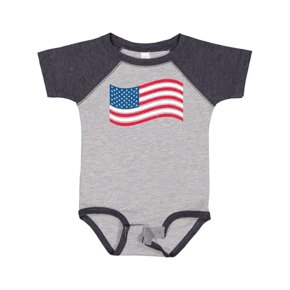 Inktastic Grunge American Flag Boys or Girls Baby Bodysuit