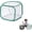 Green, variant on Foldable Outdoor Insect Breeding Cage Breathable Mesh Butterfly Habitat Clear View Zipper Observation Box Portable Insect Enclosure Habitat for Butterflies & Plants