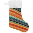 thumbnail image 2 of SKYSONIC Christmas Stocking Personalized Mexican Serape Stripes Large Candy Stocking Hanging Gift Xmas Stockings Decoration 2 PCS for Family Holiday Party Ornaments Decor Fireplace, 2 of 7