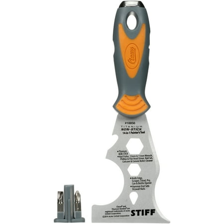 UPC: 0015829188563 | Clauss® Titanium Non-Stick 14-in-1 Painter s Tool