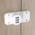 thumbnail image 2 of Cerradura de contraseña de la puerta del gabinete sin perforaciones cerradura de cajón del hogar de doble apertura, 2 of 11